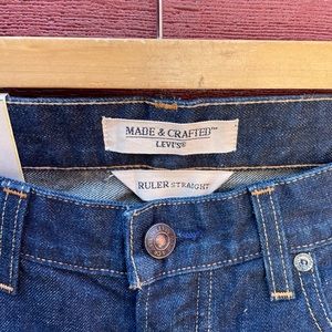 Levi’s Made & Crafted Ruler Straight Dark Blue Washed Denim
